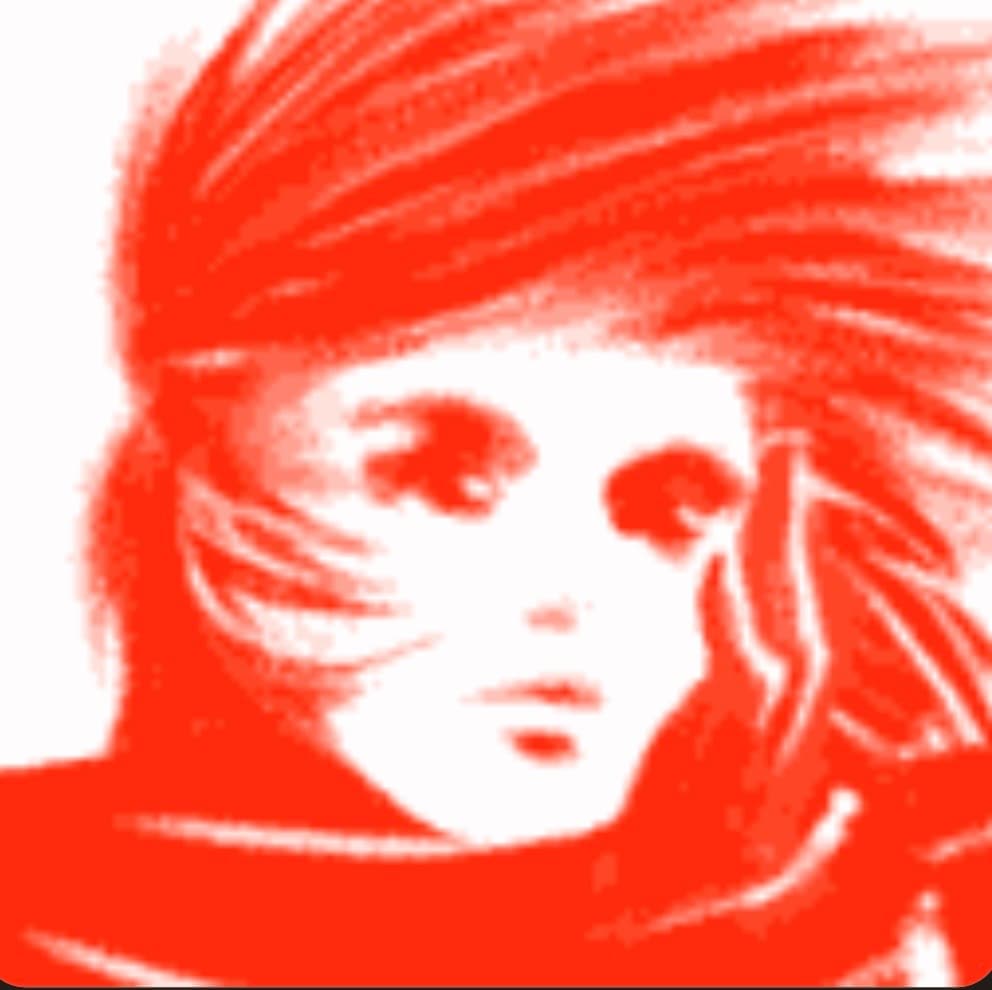 Red portrait study